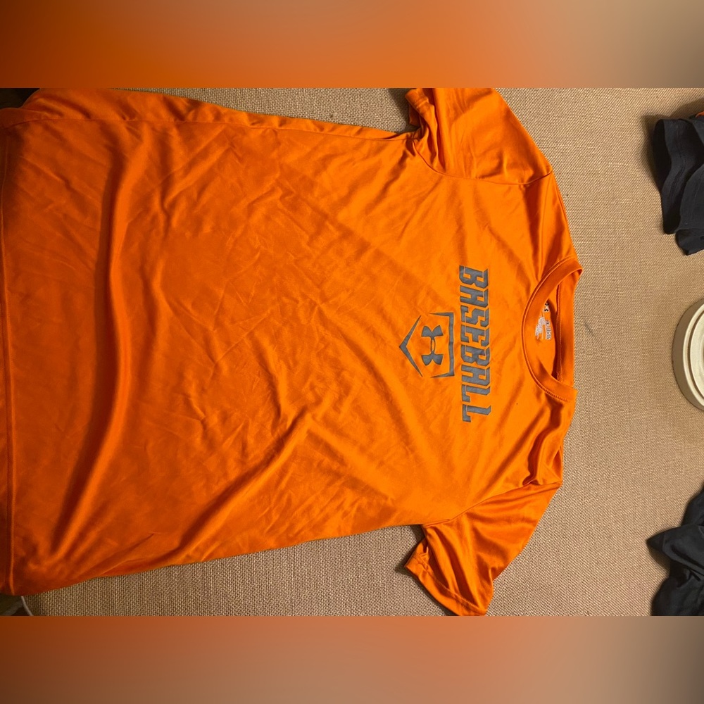 Lot of 2 Kids XL Under Armour Baseball Shirts Dri-Fit